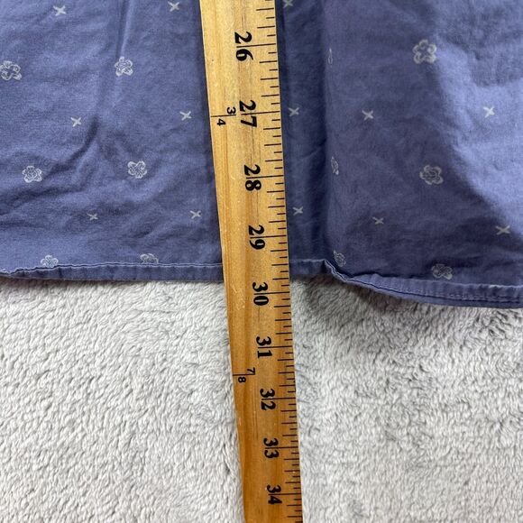 Quiksilver Shirt Mens XL Blue Floral Print Cotton Modern Fit Button Up Outdoor - Picture 9 of 11